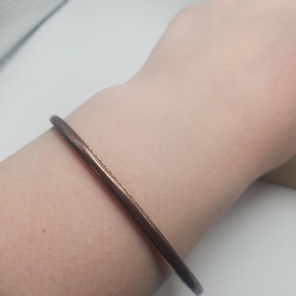 Simple copper bangle‎ - Picture 2 of 2
